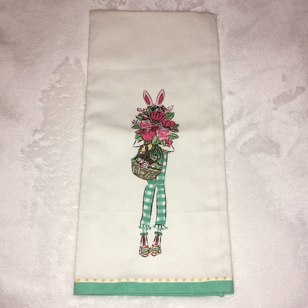 NWOT Decorative Easter Tea Towel 100% Cotton